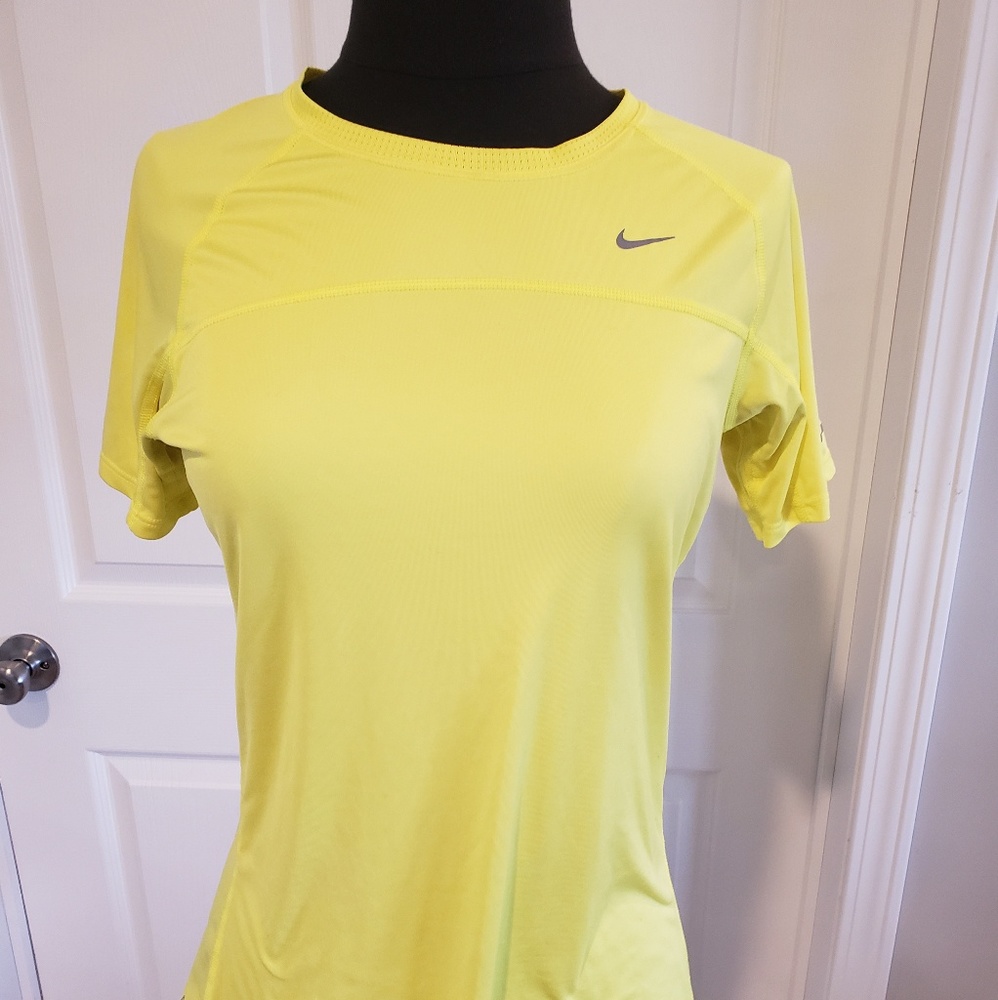 Nike running top bright yellow